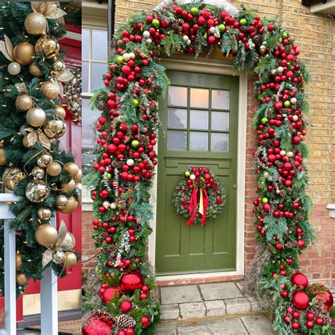 cheap christmas decorations for your front door area